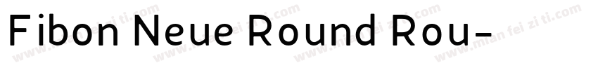 Fibon Neue Round Rou字体转换